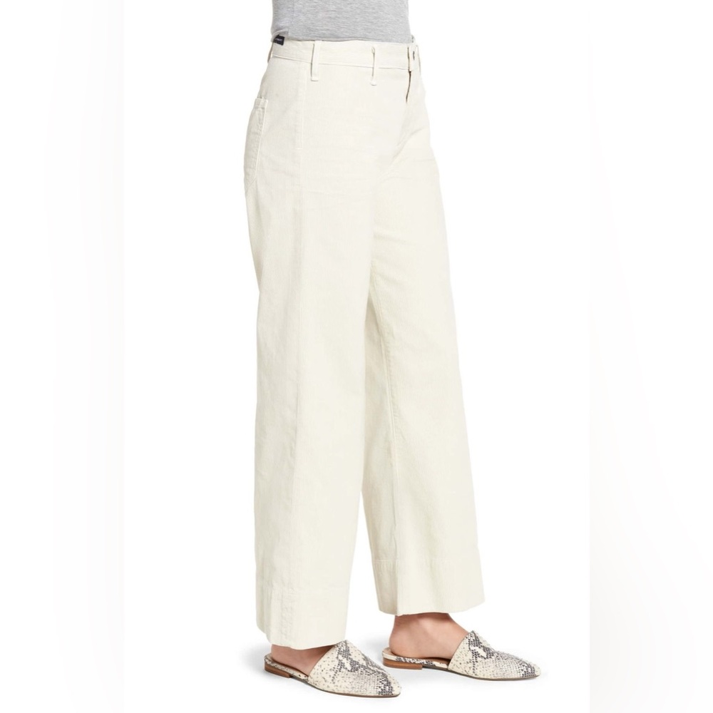 Citizens of Humanity Abigail High Rise Wide Leg Winter Cream Corduroy Pants